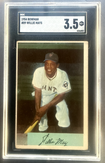 1954 Bowman Willie Mays SGC 3.5