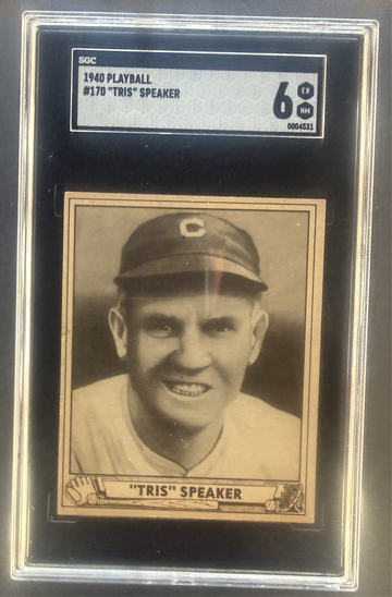 1940 Playball Tris Speaker SGC 6