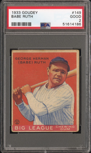1933 Goudey #149 Babe Ruth Psa 2