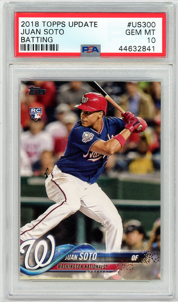 2018 Topps Update Juan Soto Batting #US300 PSA 10