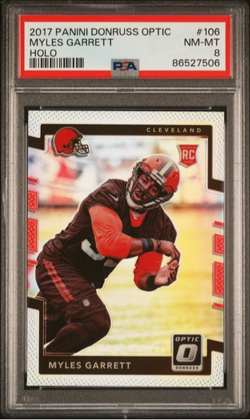 2017 Optic HOLO MYLES GARRETT RC PSA 8