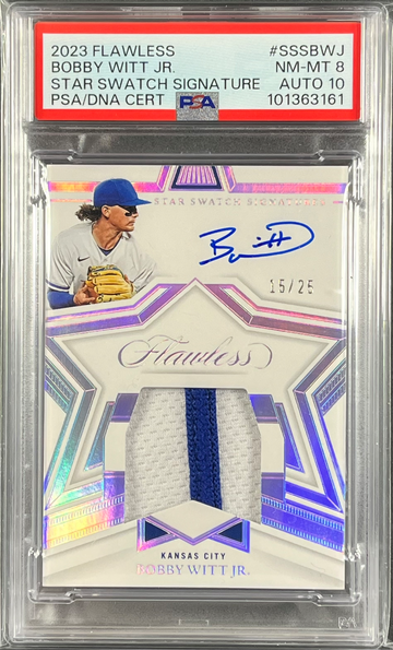 🔥2023 Flawless Star Swatch Signature AUTO /25 BOBBY WITT JR. PSA 8/10 