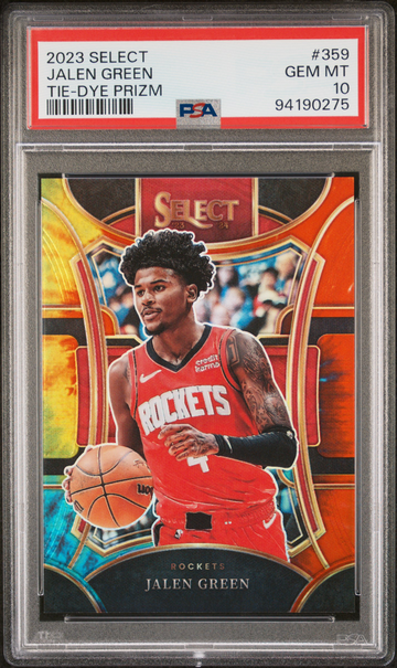 2023 Select Jalen Green Tie-Dye Prizm /25 PSA 10