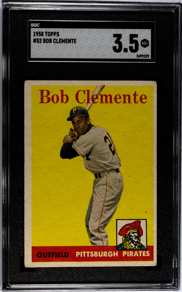 1958 Topps #52 Roberto Clemente SGC 3.5 Pittsburgh Pirates HOF