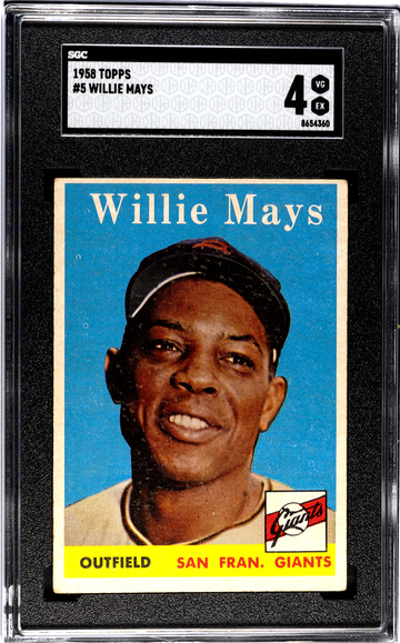 1958 Topps Willie Mays SGC 4 (VG-EX) San Francisco Giants HOF