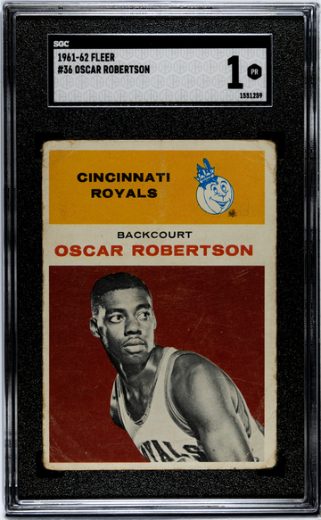 1961 Fleer #36 Oscar Robertson SGC 1 HOF Rookie Card