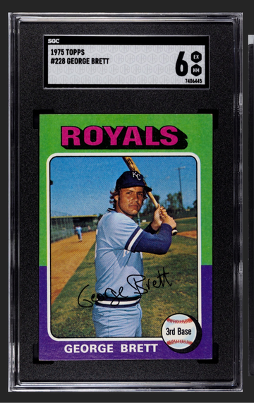 1975 Topps #228 George Brett HOF Rookie Card K.C. Royals