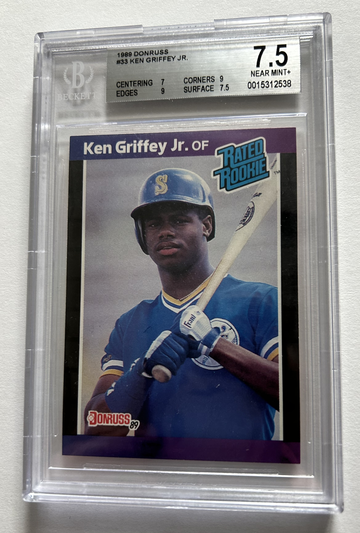 1989 DONRUSS KEN GRIFFEY JR RATED ROOKIE 7.5