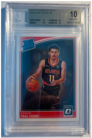 2018 Optic Trae Young #198 RC Rookie BGS 10 Pristine Only 3 Exist Rare