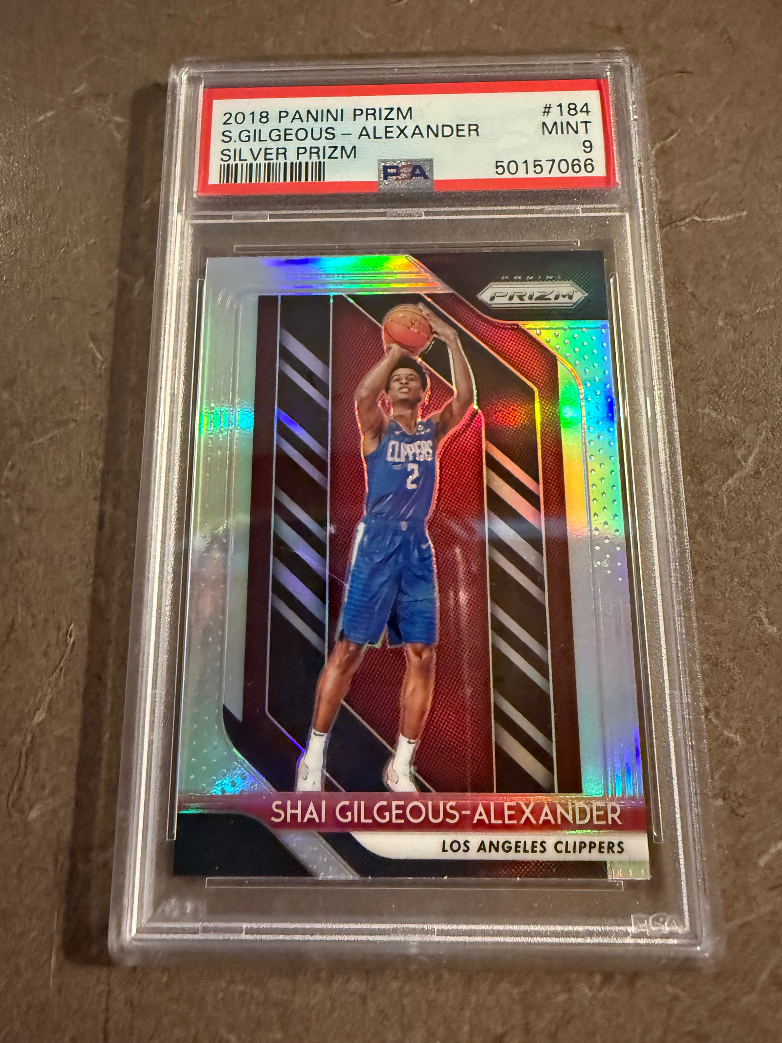 2018 Prizm Shai Gilgeous-Alexander Silver #184 PSA 9 | Card Ladder