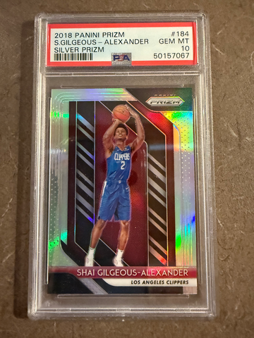 2018 Prizm Shai Gilgeous-Alexander Silver PSA 10