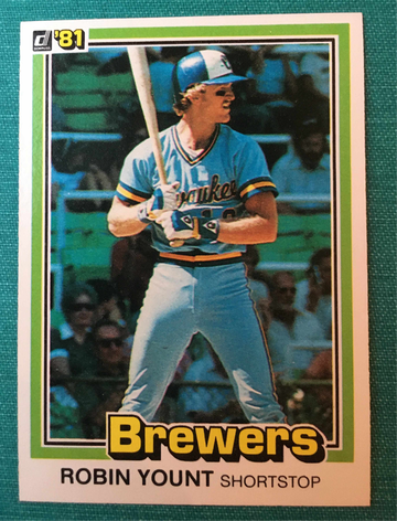 1981 Donruss #323, Robin Yount