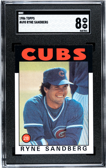 1986 Topps card #690, Ryne Sandberg