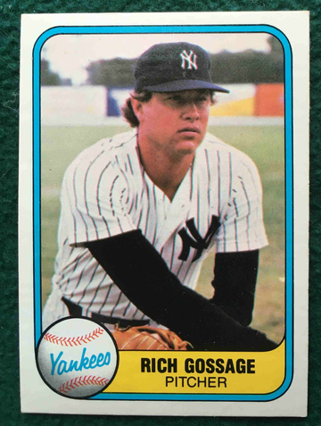 1981 Fleer #89, Rich Gossage
