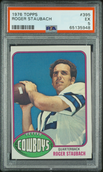1976 Topps card #395, Roger Staubach