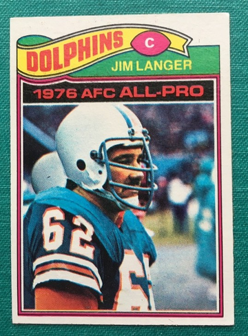 1977 TOPPS FOOTBALL #390 JIM LANGER