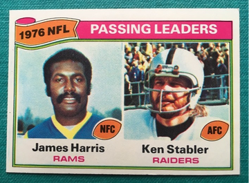 1977 TOPPS FOOTBALL #1 1976 PASSING LEADERS