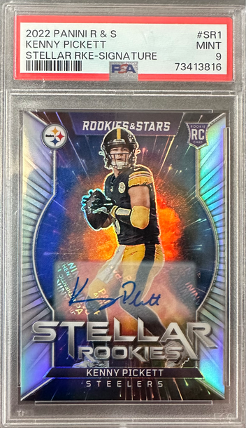 2022 Panini Rookies & Stars Kenny Picket 34/50 Stellar Signature Auto PSA 9 #SR1