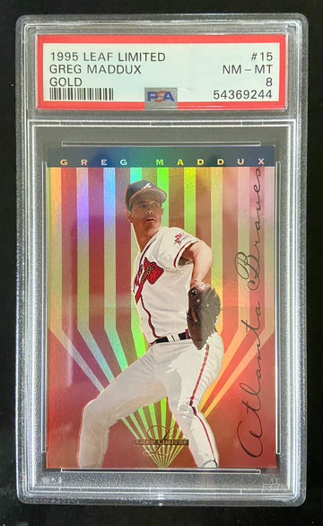 1995 Leaf Limited GOLD Greg Maddux PSA