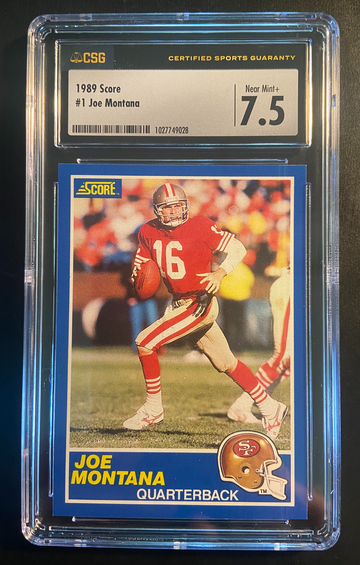 1989 Score Joe Montana Graded HOF