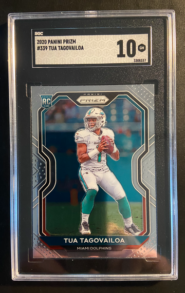 2020 Panini Prizm Tua Tagovailoa ROOKIE SGC 10 GEM MINT! HOT !!
