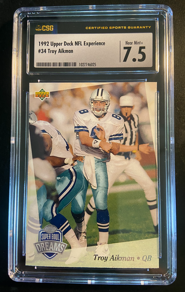 1992 Upper Deck Troy Aikman NFL Experience HOF