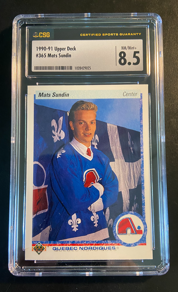 1990-91 Upper Deck Mats Sundin Rookie Graded HOF Low POP!