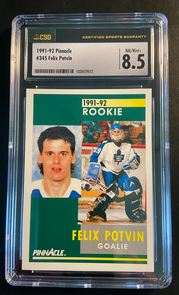 1991-92 Pinnacle Felix Potvin Rookie Graded Low POP!!