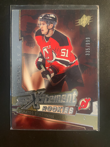 2005-06 Upper SPXcitement Rookies Zach Parise /999