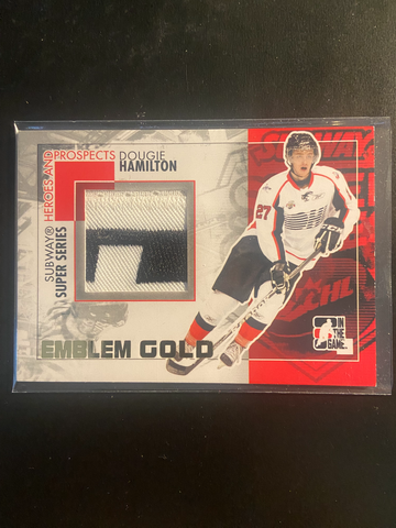 2011 ITG Heroes & Prospects Game Used Emblem GOLD Dougie Hamilton