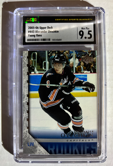2005-05 Upper Deck Alexander Ovechkin Young Guns MINT+ 9.5 Scoring King!