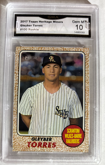 2017 Topps Heritage Minors Gleyber Torres GEM MINT 10 