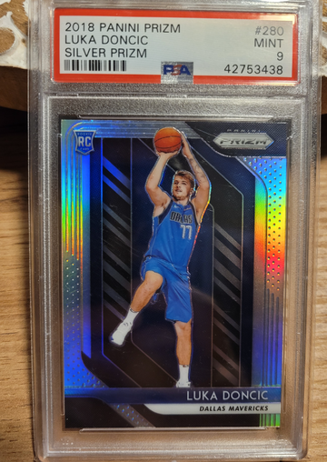 Luka Doncic RC Prizms Silver Rookie #280 PSA 9 2018-19 