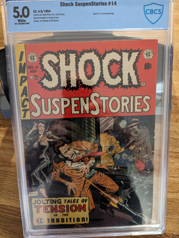 1954 EC Comics Shock Suspense Stories #14 CCBCS 5.0 Used in Senate Hearings