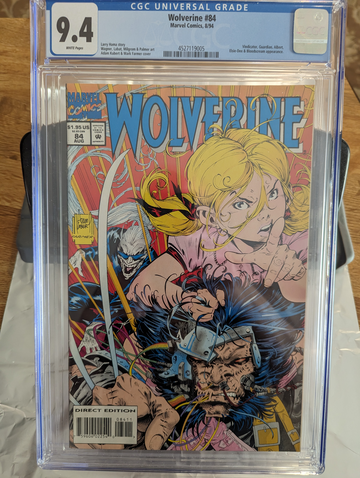 1994 Marvel Wolverine 8/94 #84 CGC 9.4