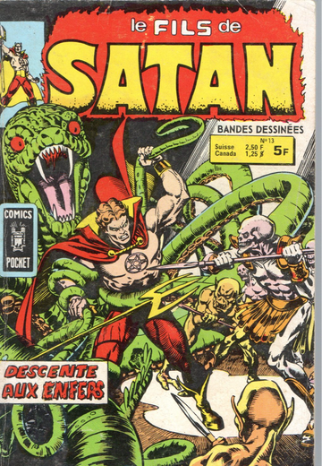 1979 Marvel French Comic Digest Lot 2 Son of Satan Each 3/5 Stories