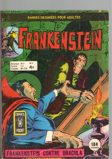 1979 Marvel French Comic Digest Lot 2 Frankenstein With TOD Appearancee