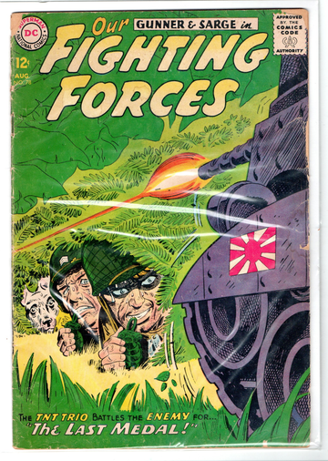 1960's War Comics Lot 9 Each DC Our Fighting Forces Gunnar & Sarge Silver Age