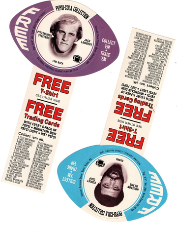 1976 Pepsi Football Disc Cards 29 Different NM++ With Tabs # Lots of 29 Each