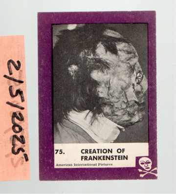 1963 Rosan Purple Terror Monster Non Sports Card #75 NM Only Blank Back in Existence