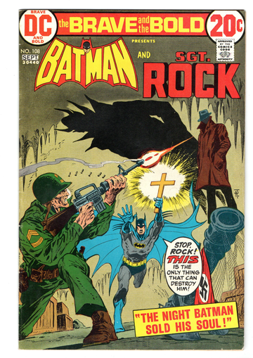 1973 DC Brave & The Bold #108 Batman and Sgt. Rock VF+/NM-