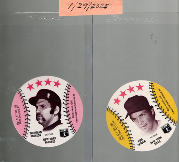 1976 Isaly's Sweet William Lot 16 Baseball Discs Cards Nuthin' But Stars/ HOFers