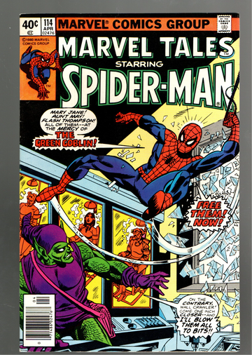 1980 Marvel Tales #114 Reprint of Second Goblin Appearance, Super VF++/NM