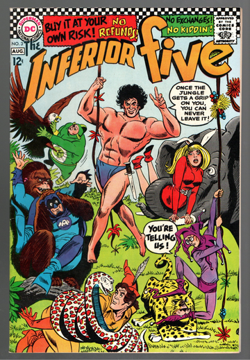 1967 DC Inferior Five Comic #3 VF+ Condition