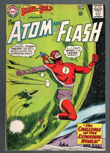1964 DC Comics Brave & the Bold #53 Atom & the Flash FINE Condition