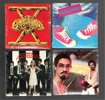 1981 Rock & Soul Chu-Bops Bubble Gum Records Non Sport Card Lot 8 Each Foghat Bolndie, Judas Priest Factory Sealed