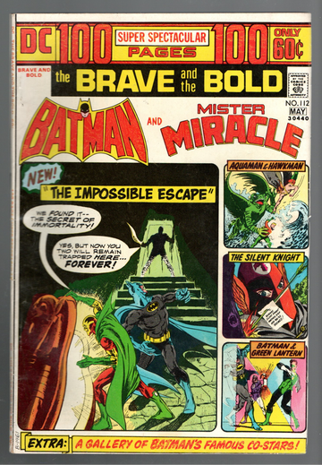 1974 DC Brave & The Bold #112 Batman & Atom 100 Page Giant VG++/F