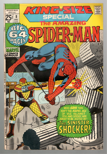1978 Marvel Amazing Spider-Man Comic Book King Size Special #8 FINE+
