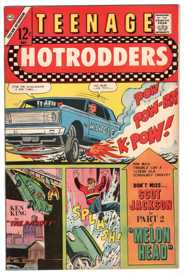 1967 Charlton Silver Age Comic Teenage Hotrodders Comic Book #23 NM/MT