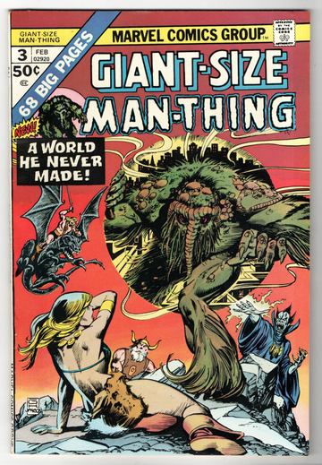 1974 Marvel Giant-Size Man-Thing #3 NM- Buscema, Kirby, Ditko, ++++ 
